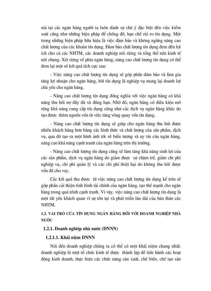 image for page Giải pháp nâng cao chất lượng tín dụng khi cho vay Doanh nghiệp Nhà nước tại Chi nhánh Ngân hàng Công thương Khu vực Đống Đa