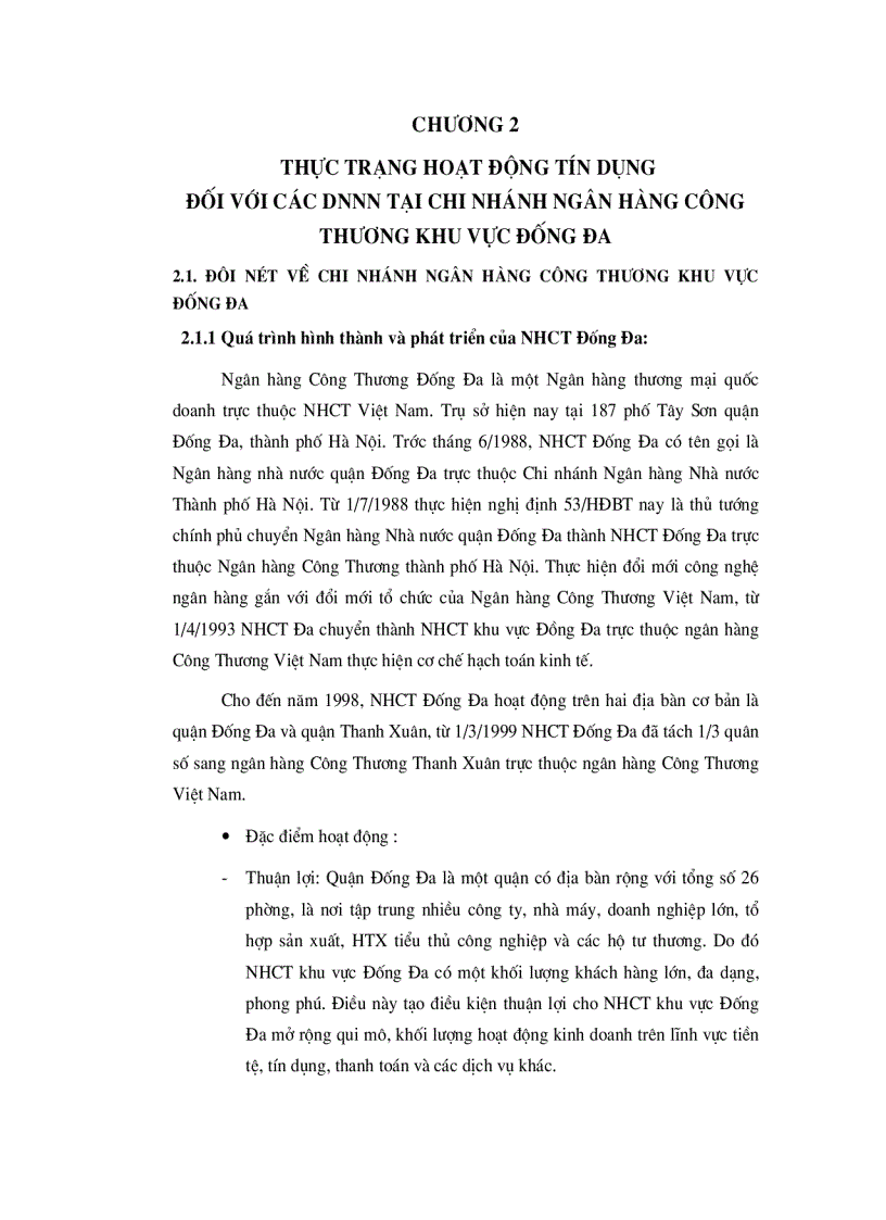 image for page Giải pháp nâng cao chất lượng tín dụng khi cho vay Doanh nghiệp Nhà nước tại Chi nhánh Ngân hàng Công thương Khu vực Đống Đa