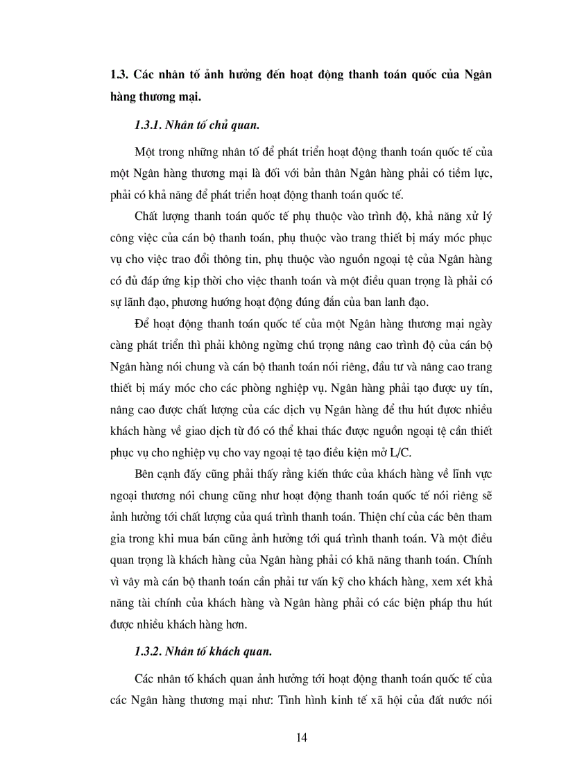 image for page Giải pháp hoàn thiện hoạt động thanh toán quốc tế tại ngân hàng Nông nghiệp và phát triển nông thôn tại chi nhánh tỉnh Nam Định