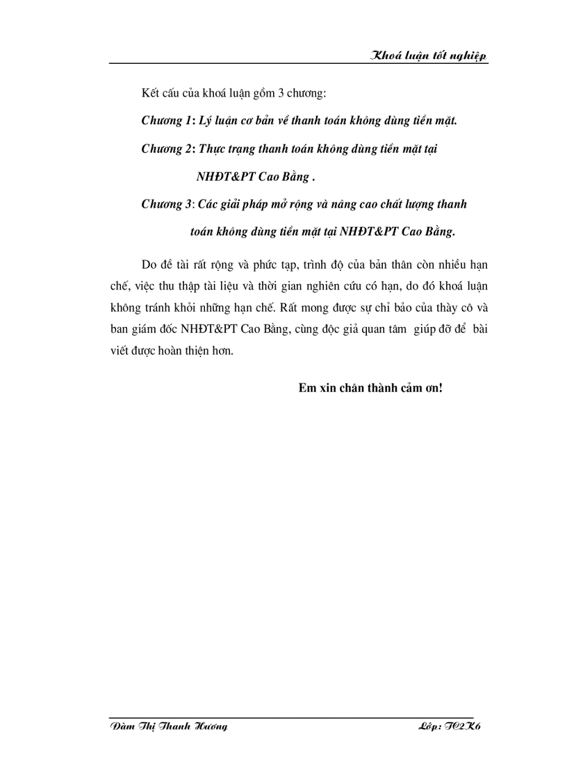 image for page Một số vấn đề về Thanh toán không dùng tiền mặt tại NHĐT PT Cao Bằng Thực trạng và giải pháp