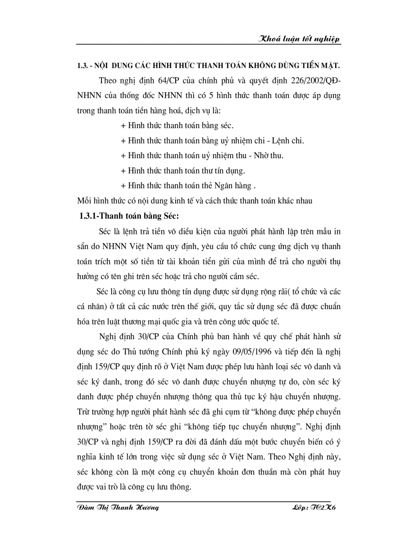 image for page Một số vấn đề về Thanh toán không dùng tiền mặt tại NHĐT PT Cao Bằng Thực trạng và giải pháp