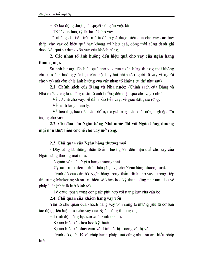 image for page Giải pháp nâng cao hiệu quả cho vay đối với hộ sản xuất ở Ngân hàng nông nghiệp huyện Kinh Môn tỉnh Hải Dương