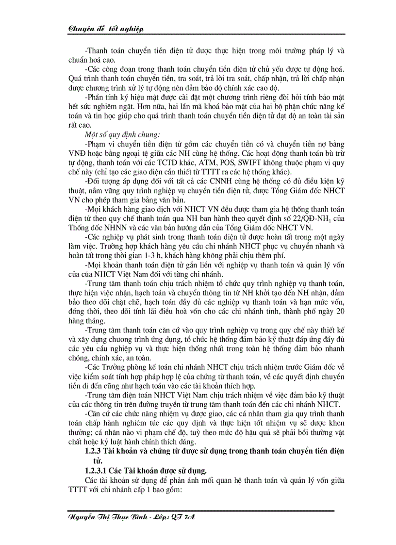 image for page Giải pháp nhằm nâng cao chất lượng công tác thanh toán chuyển tiền điện tử tại Chi nhánh Ngân hàng Công thương Đống Đa Hà Nội