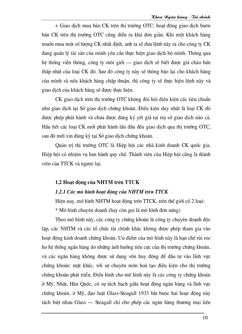 image for page Phát huy vai trò của Ngân hàng thương mại đối với sự phát triển của thị trường chứng khoán Việt Nam