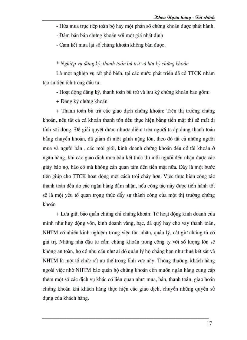 image for page Phát huy vai trò của Ngân hàng thương mại đối với sự phát triển của thị trường chứng khoán Việt Nam