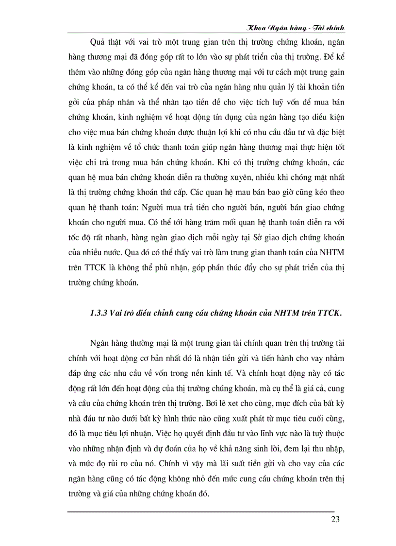 image for page Phát huy vai trò của Ngân hàng thương mại đối với sự phát triển của thị trường chứng khoán Việt Nam