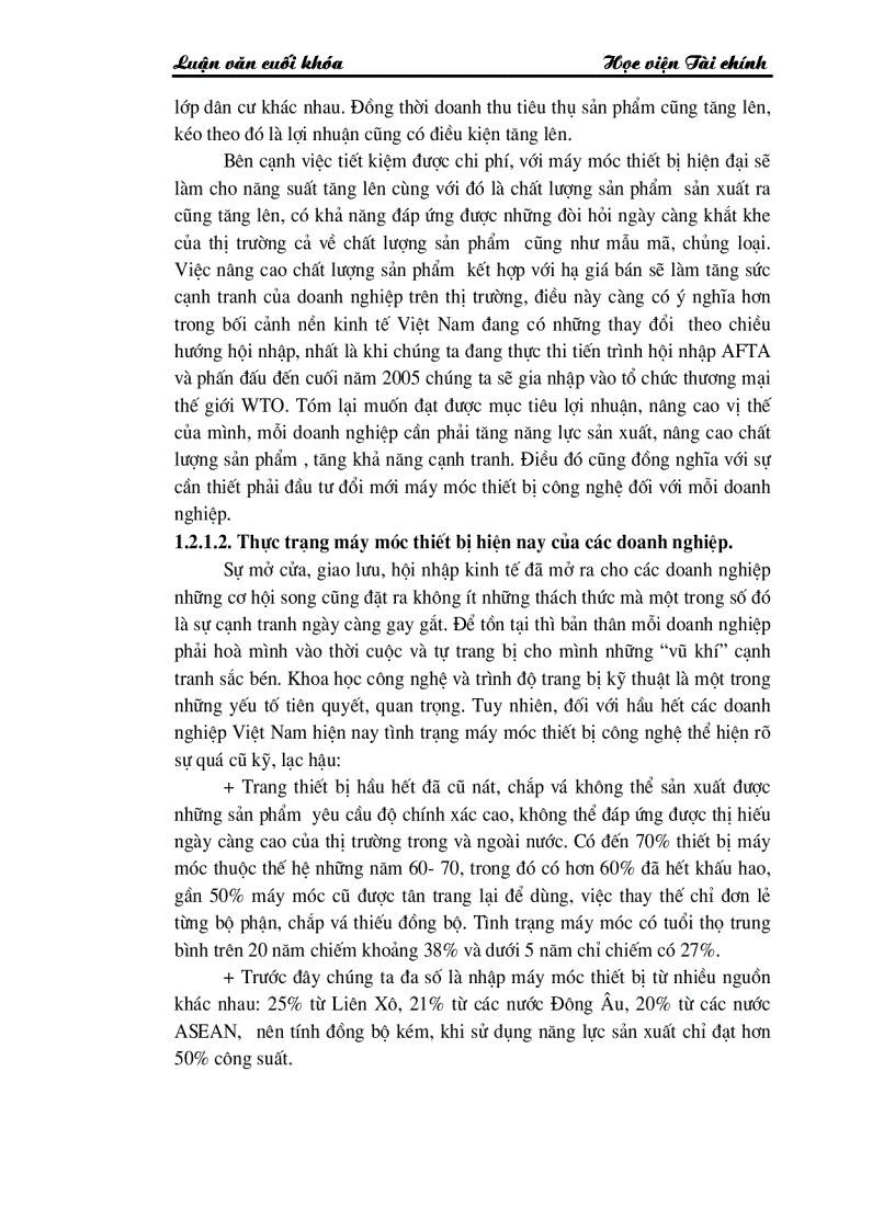 image for page Những giải pháp chủ yếu huy động vốn đổi mới thiết bị công nghệ tại Công ty Cổ phần dệt 10 10