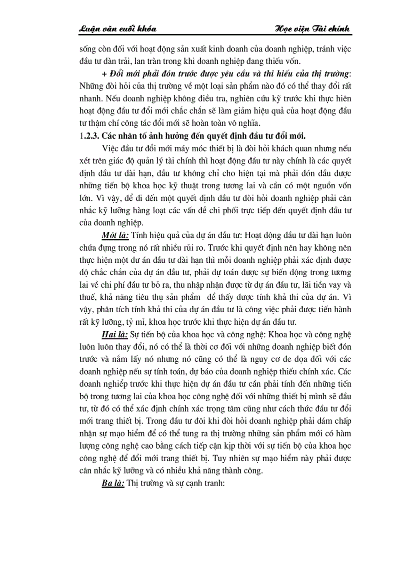 image for page Những giải pháp chủ yếu huy động vốn đổi mới thiết bị công nghệ tại Công ty Cổ phần dệt 10 10