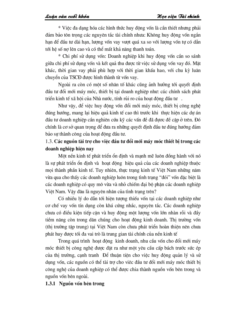 image for page Những giải pháp chủ yếu huy động vốn đổi mới thiết bị công nghệ tại Công ty Cổ phần dệt 10 10