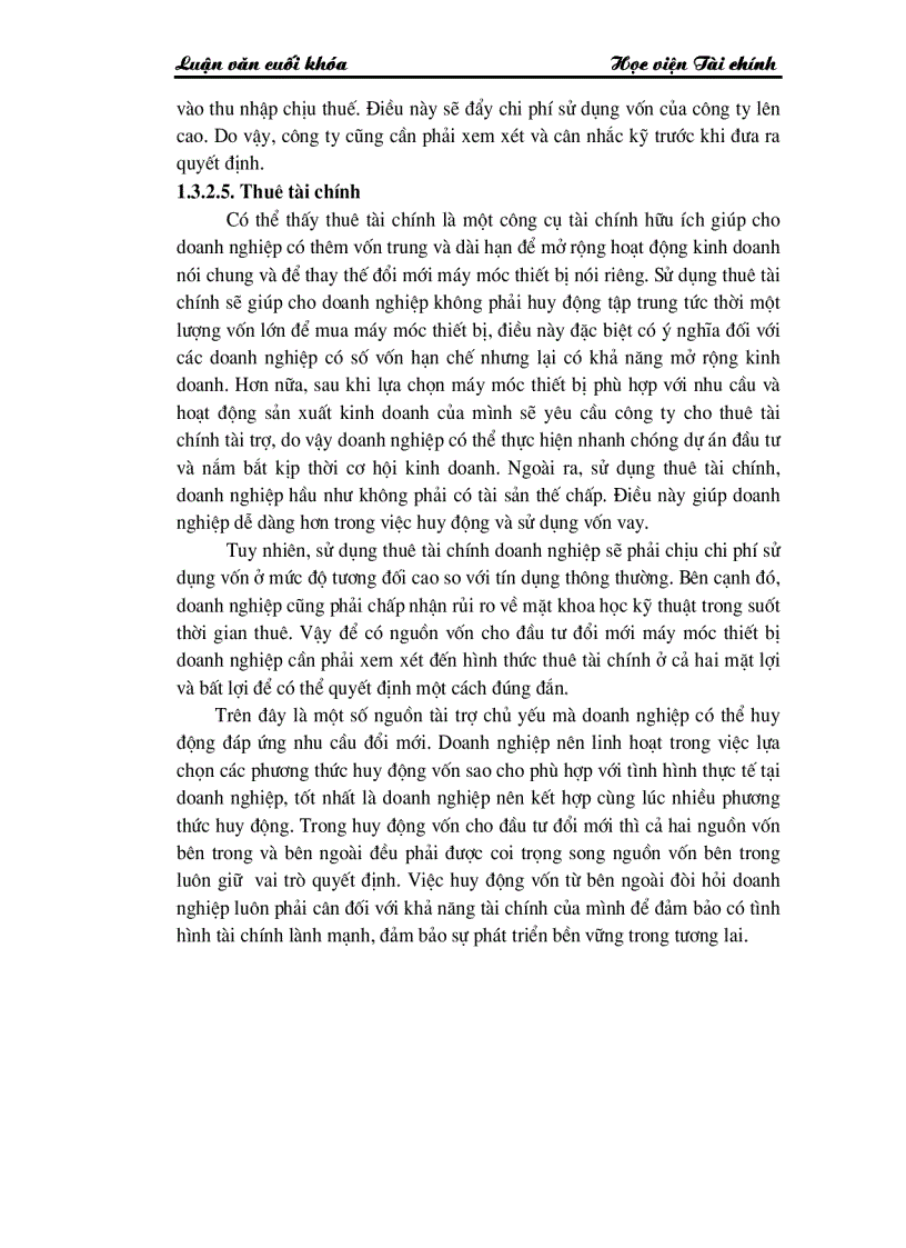 image for page Những giải pháp chủ yếu huy động vốn đổi mới thiết bị công nghệ tại Công ty Cổ phần dệt 10 10