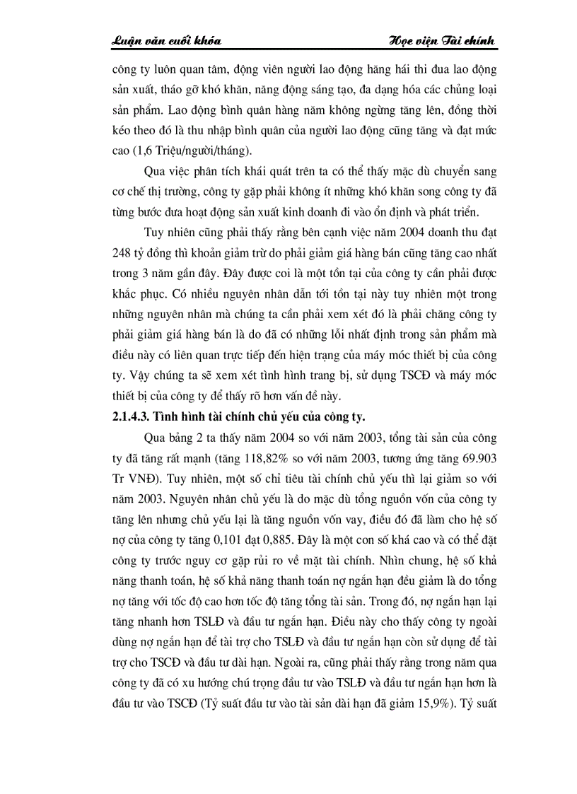 image for page Những giải pháp chủ yếu huy động vốn đổi mới thiết bị công nghệ tại Công ty Cổ phần dệt 10 10