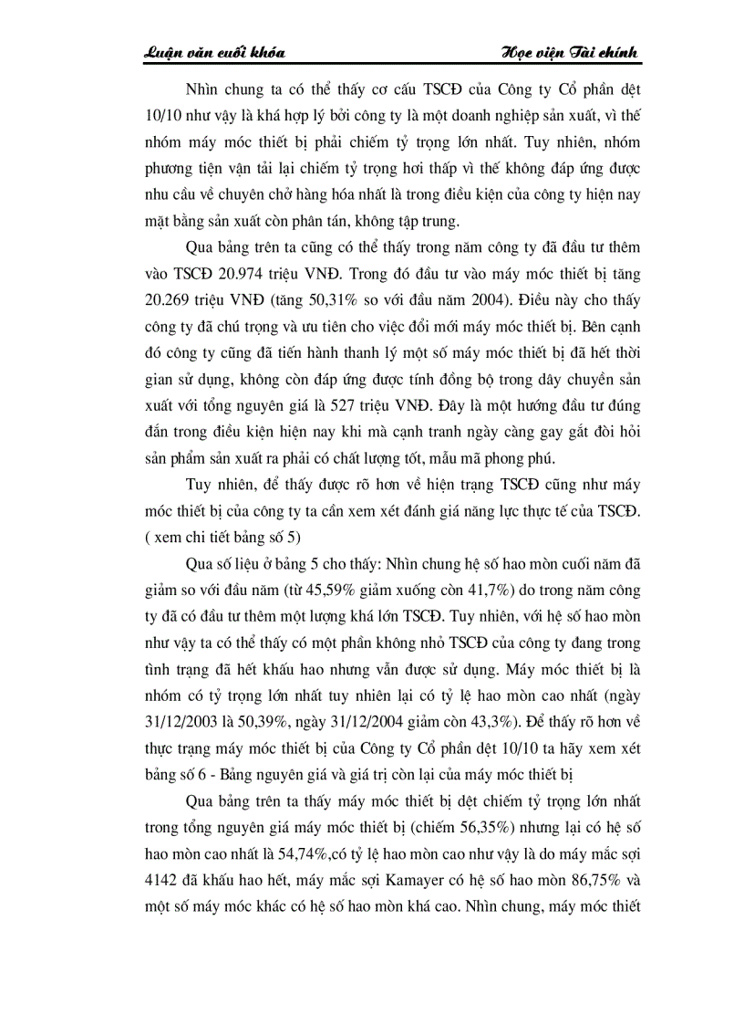 image for page Những giải pháp chủ yếu huy động vốn đổi mới thiết bị công nghệ tại Công ty Cổ phần dệt 10 10