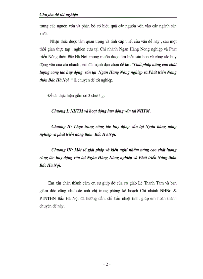 image for page Giải pháp nâng cao chất lượng công tác huy động vốn tại Ngân Hàng Nông nghiệp và Phát triển Nông thôn Bắc Hà Nội