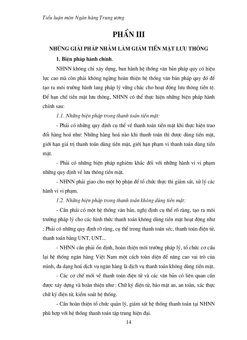 image for page Thực trạng lưu thông tiền mặt ở Việt Nam và những biện pháp nhằm giảm lưu thông tiền mặt