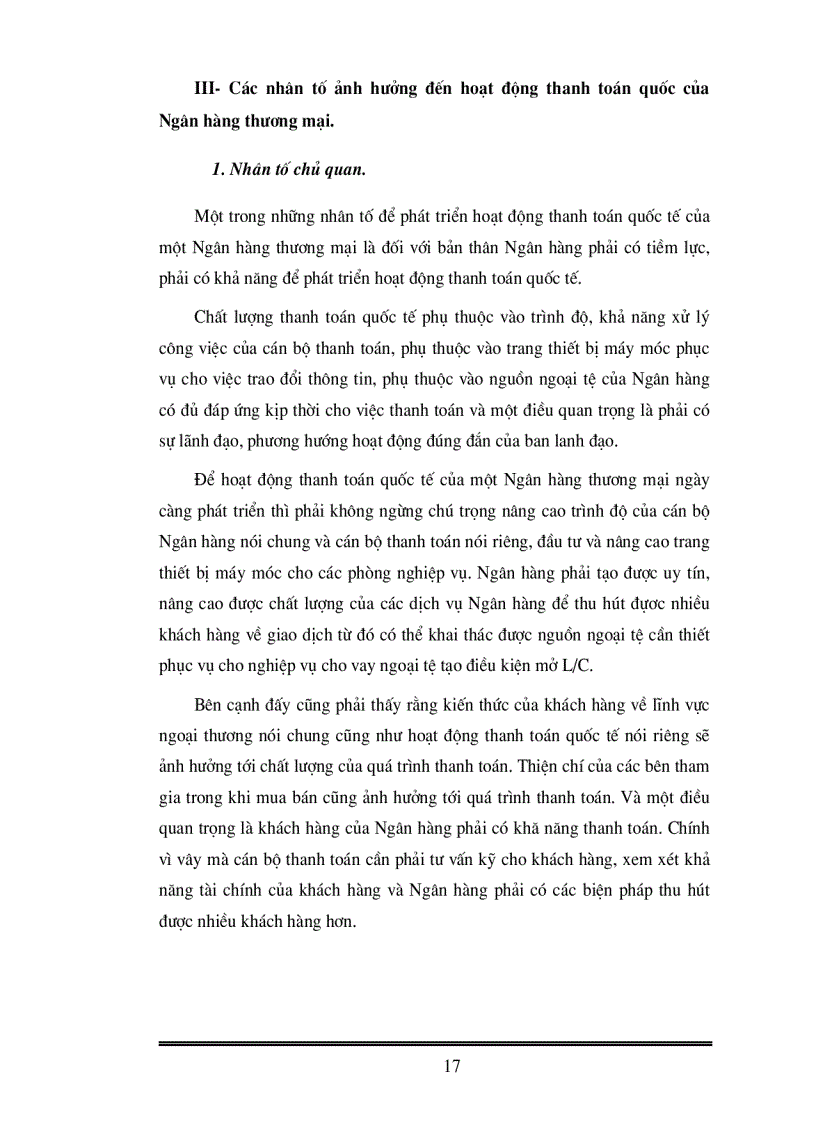 image for page Giải pháp phát triển hoạt động thanh toán quốc tế tại Chi nhánh Ngân hàng công thương Hoàn Kiếm