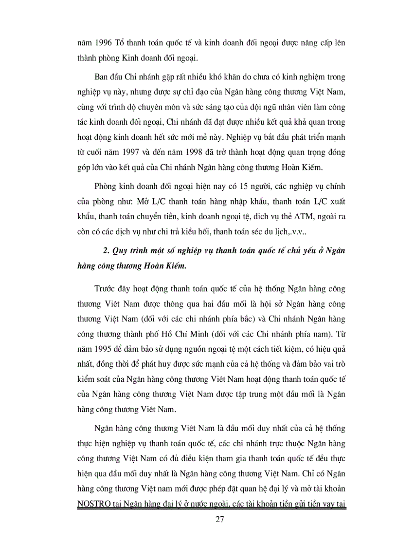 image for page Giải pháp phát triển hoạt động thanh toán quốc tế tại Chi nhánh Ngân hàng công thương Hoàn Kiếm