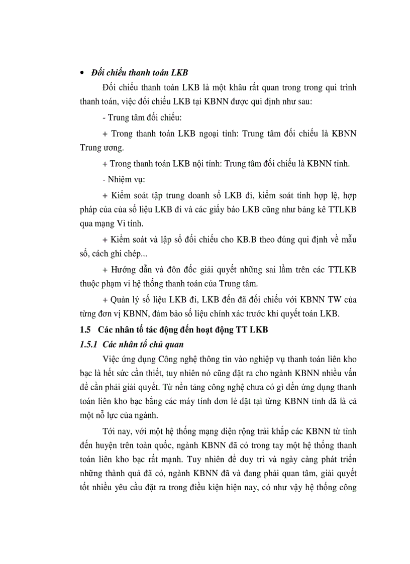 image for page Ứng dụng công nghệ thông tin trong nghiệp vụ thanh toán LKB tại KBNN Tỉnh Hà Giang