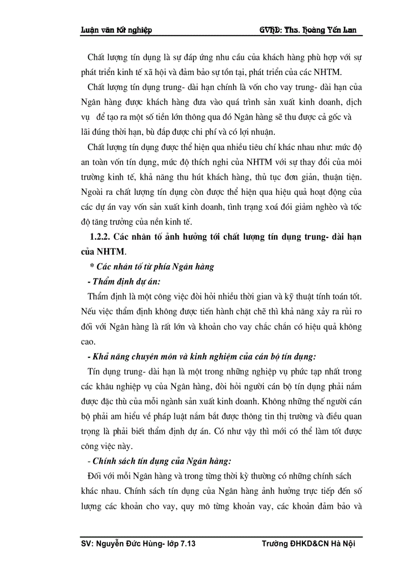 image for page Một số giải pháp nâng cao chất lượng tín dụng trung dài hạn tại Chi nhánh Ngân hàng ĐT PT Hải Dương