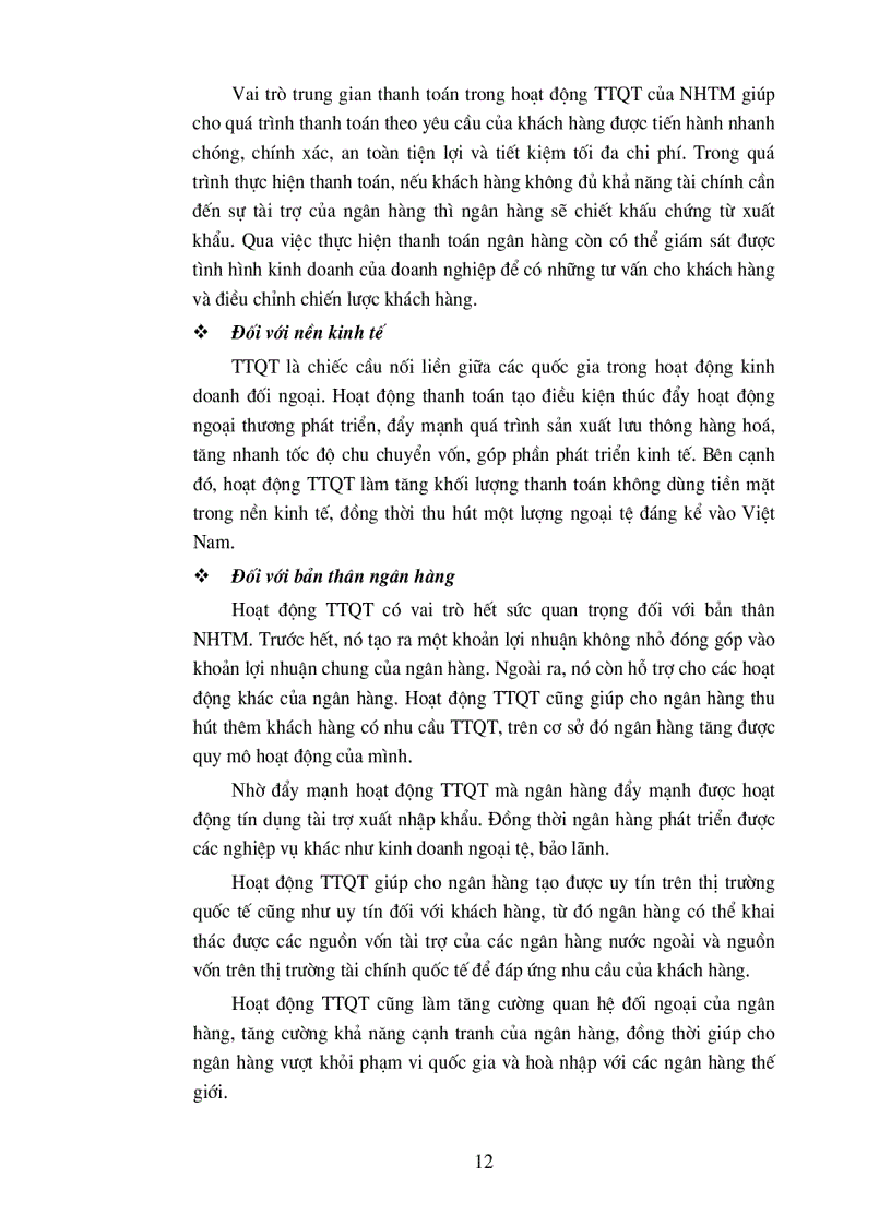 image for page Giải pháp mở rộng hoạt động thanh toán quốc tế tại Sở giao dịch I Ngân hàng Công thương Việt Nam