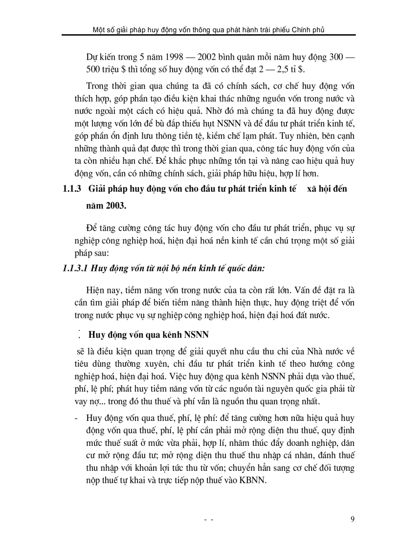 image for page Một số giải pháp huy động vốn thông qua phát hành trái phiếu Chính phủ ở KBNN Hà Tây