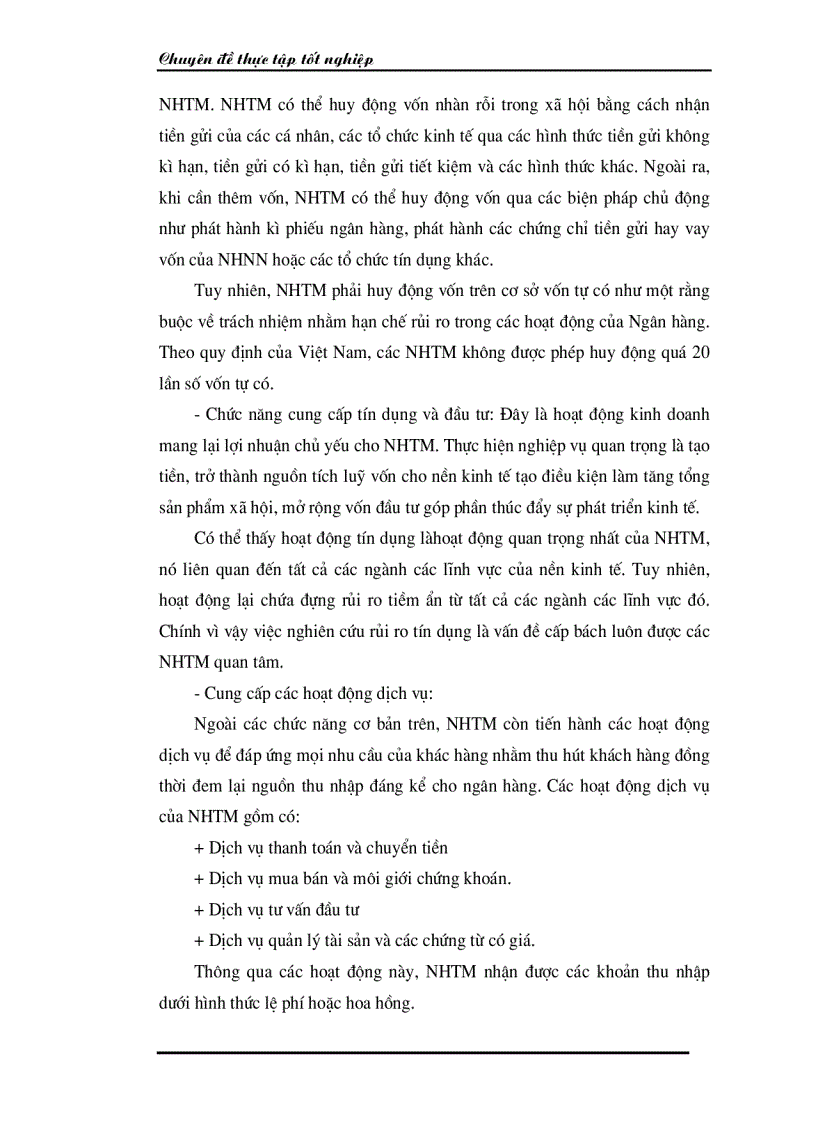 image for page Một số giải pháp hạn chế rủi ro an toàn tín dụng đối với kinh tế ngoài quốc doanh tại Ngân hàng công thương Đống Đa