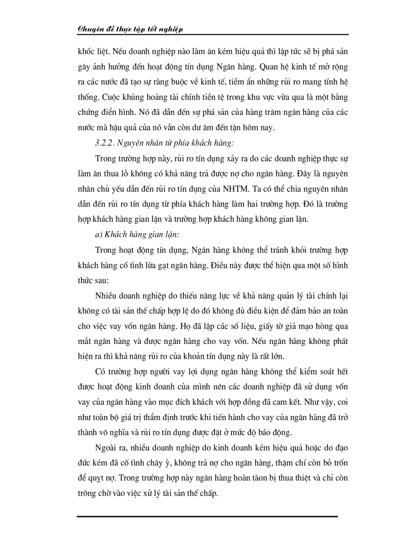 image for page Một số giải pháp hạn chế rủi ro an toàn tín dụng đối với kinh tế ngoài quốc doanh tại Ngân hàng công thương Đống Đa