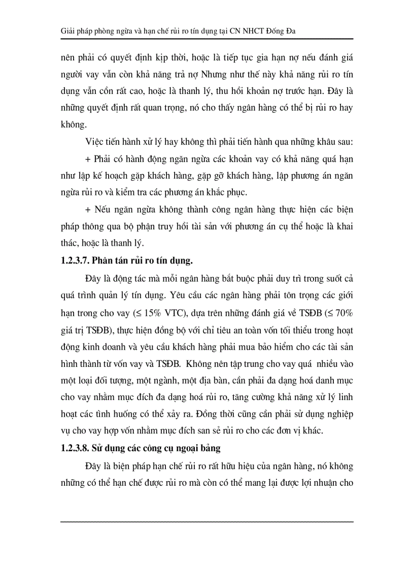 image for page Giải pháp hạn chế rủi ro tín dụng tại Chi nhánh Ngân hàng Công Thương khu vực Đống Đa