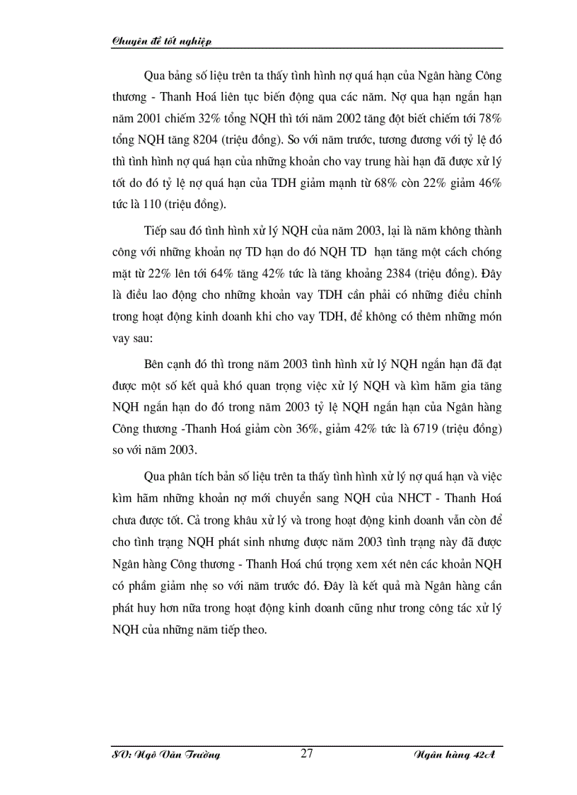 image for page Giải pháp phòng ngừa và hạn chế rủi ro trong cho vay tại ngân hàng công thương Thanh Hoá