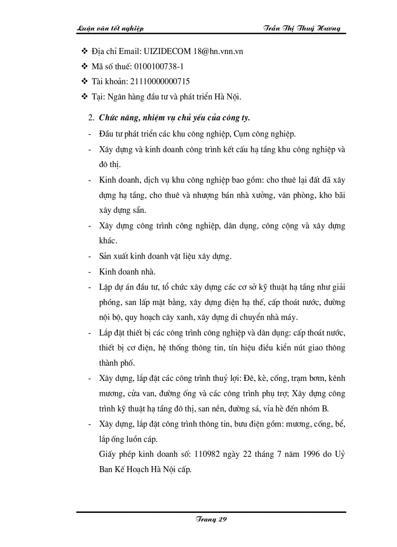 image for page Một số giải pháp nâng cao lợi nhuận tại công ty đầu tư hạ tầng khu công nghiệp và đô thị số 18