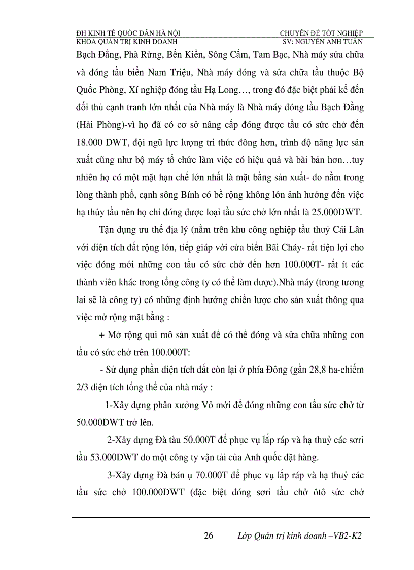 image for page Phân tích tính hiệu quả sử dụng vốn và biện pháp nâng cao hiệu quả sử dụng vốn của Nhà máy đóng tầu Hạ Long