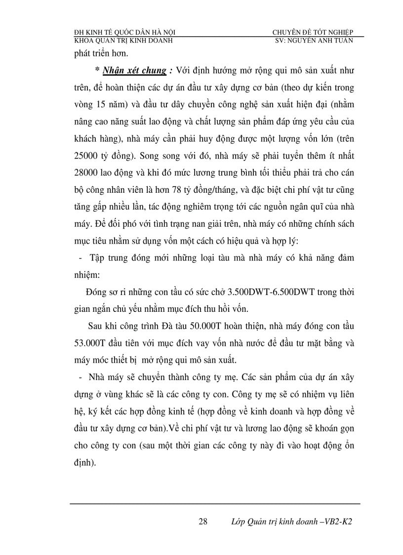 image for page Phân tích tính hiệu quả sử dụng vốn và biện pháp nâng cao hiệu quả sử dụng vốn của Nhà máy đóng tầu Hạ Long