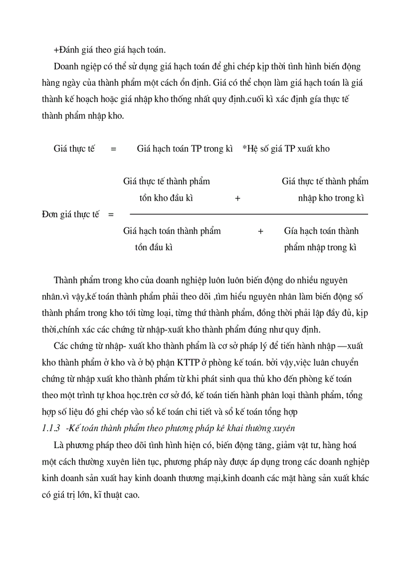 image for page Tổ chức hạch toán thành phẩm tiêu thụ thành phẩm ở công ty rau quả việt nam