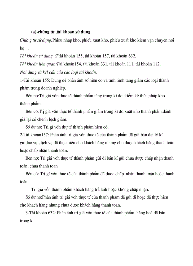 image for page Tổ chức hạch toán thành phẩm tiêu thụ thành phẩm ở công ty rau quả việt nam