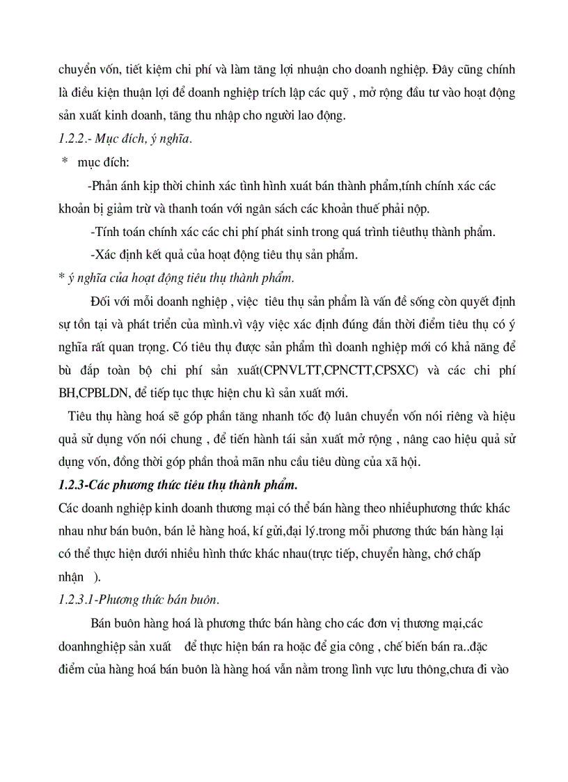 image for page Tổ chức hạch toán thành phẩm tiêu thụ thành phẩm ở công ty rau quả việt nam