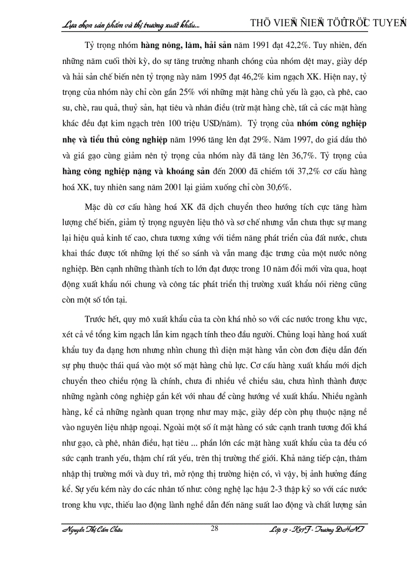 image for page Lựa chọn sản phẩm và thị trường xuất khẩu của Việt Nam Thực trạng và giải pháp