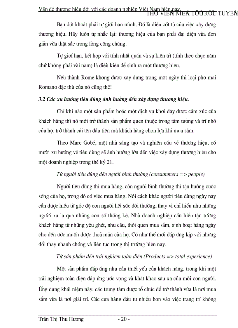 image for page Vấn đề thương hiệu đối với các doanh nghiệp Việt Nam hiện nay