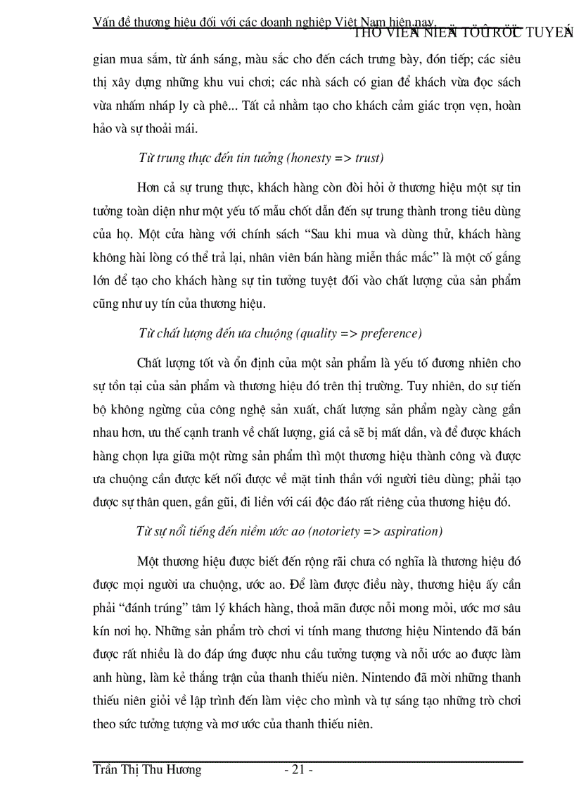 image for page Vấn đề thương hiệu đối với các doanh nghiệp Việt Nam hiện nay