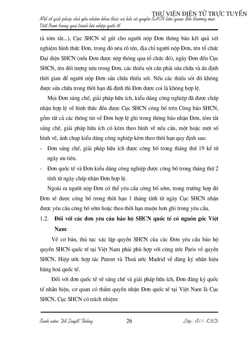 image for page Một số biện pháp chủ yếu nhằm khai thác và bảo vệ quyền SHCN liên quan đến thương mại Việt Nam trong quá trình hội nhập quốc tế