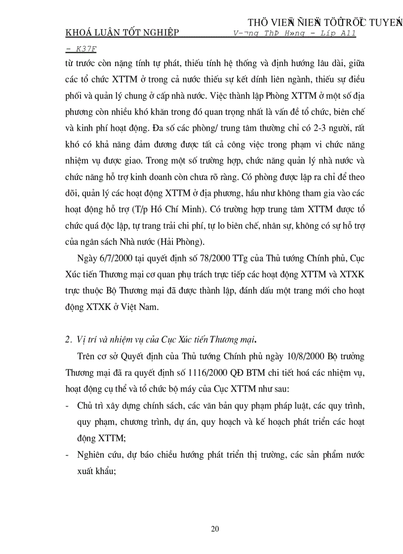 image for page Tìm hiểu hoạt động xúc tiến thương mại nói chung và đặc biệt xúc tiến xuất khẩu nói riêng ở Việt Nam trong giai đoạn hiện nay
