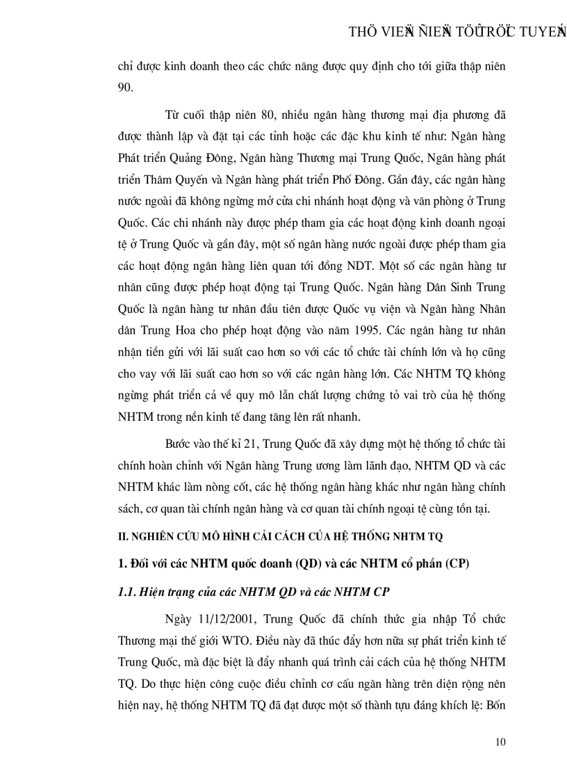 image for page Cải cách hệ thống ngân hàng thương mại Trung Quốc và những bài học kinh nghiệm cho Việt Nam