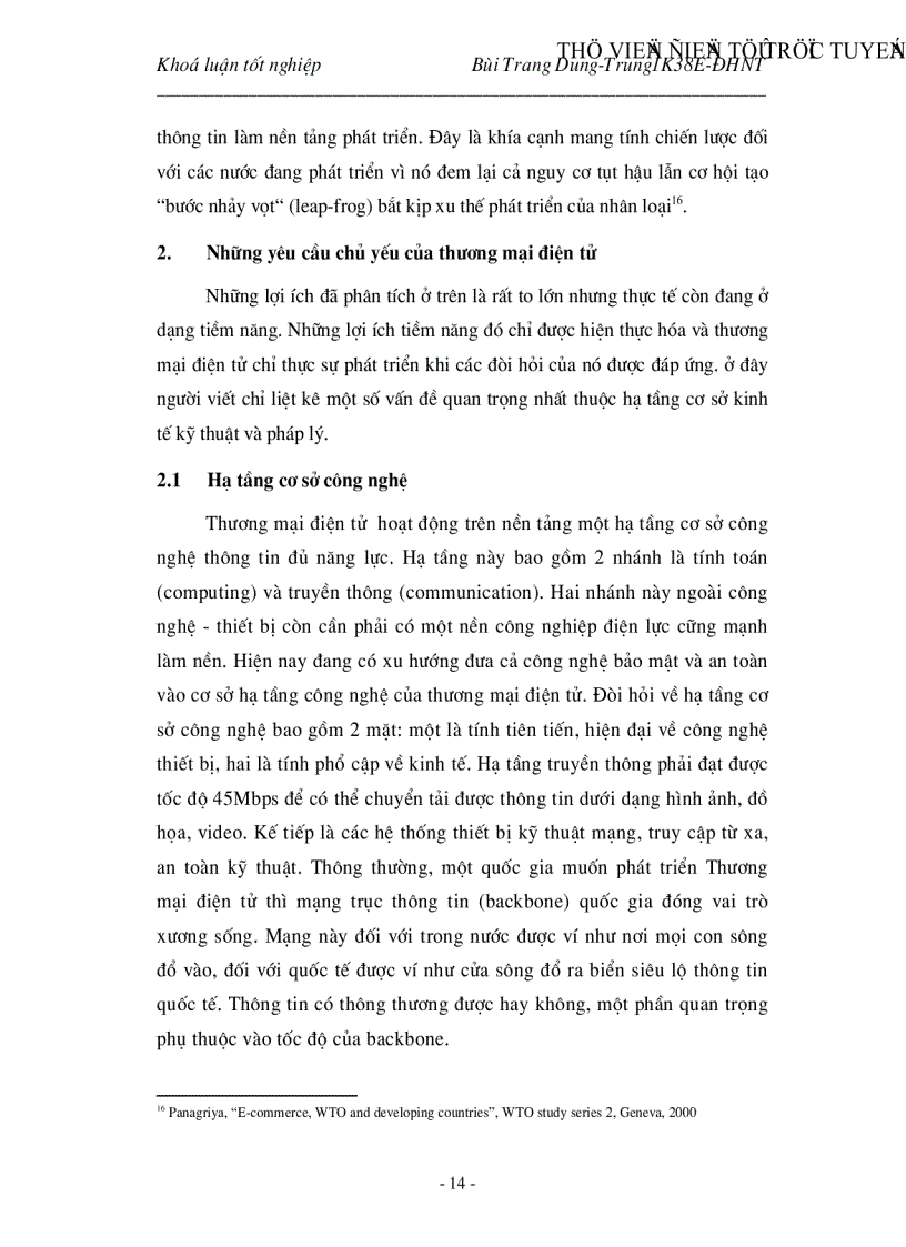 image for page Những cơ hội và thách thức đối với vấn đề phát triển thương mại điện tử ở các nước đang phát triển trong đó có Việt Nam