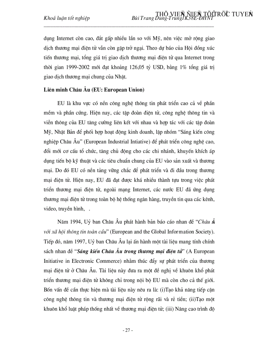 image for page Những cơ hội và thách thức đối với vấn đề phát triển thương mại điện tử ở các nước đang phát triển trong đó có Việt Nam