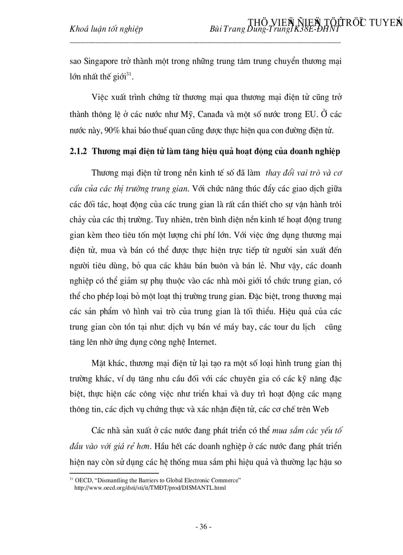 image for page Những cơ hội và thách thức đối với vấn đề phát triển thương mại điện tử ở các nước đang phát triển trong đó có Việt Nam