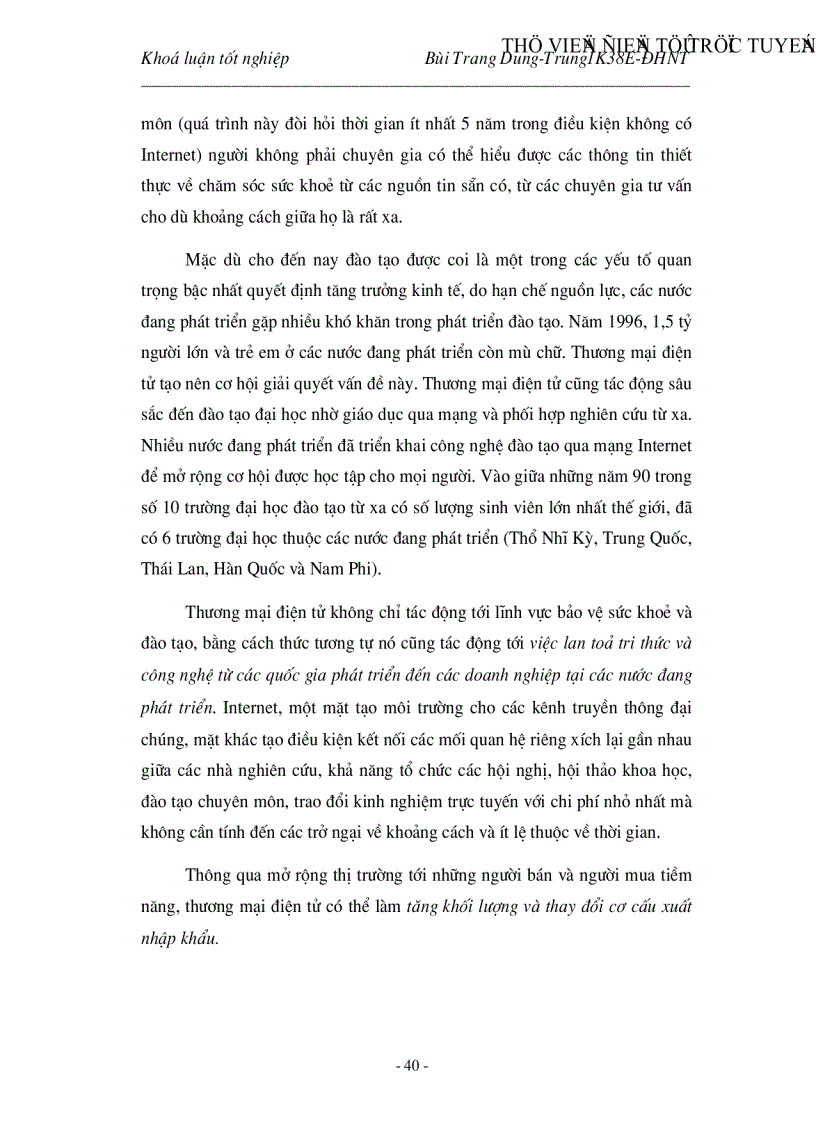 image for page Những cơ hội và thách thức đối với vấn đề phát triển thương mại điện tử ở các nước đang phát triển trong đó có Việt Nam