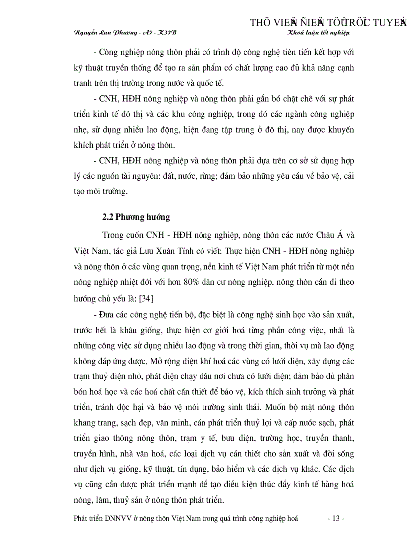 image for page Phát triển doanh nghiệp vừa và nhỏ ở nông thôn Việt Nam trong quá trình công nghiệp hoá