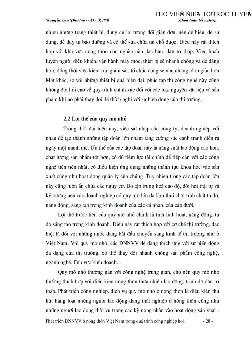 image for page Phát triển doanh nghiệp vừa và nhỏ ở nông thôn Việt Nam trong quá trình công nghiệp hoá