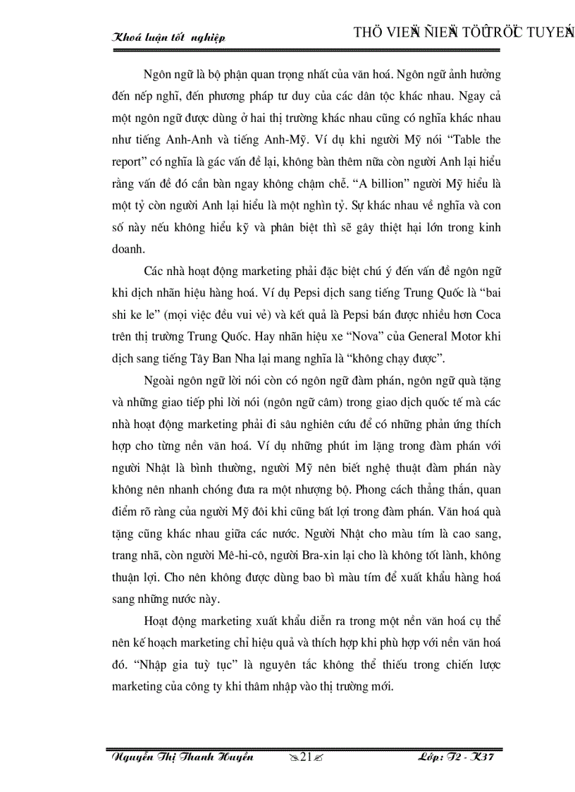 image for page Marketing xuất khẩu và vận dụng trong kinh doanh xuất khẩu ở công ty May 10