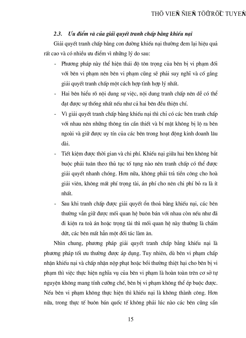 image for page Giải quyết các tranh chấp trong ngoại thương và thực tiễn giải quyết tranh chấp tại Công ty dệt may Hà nội