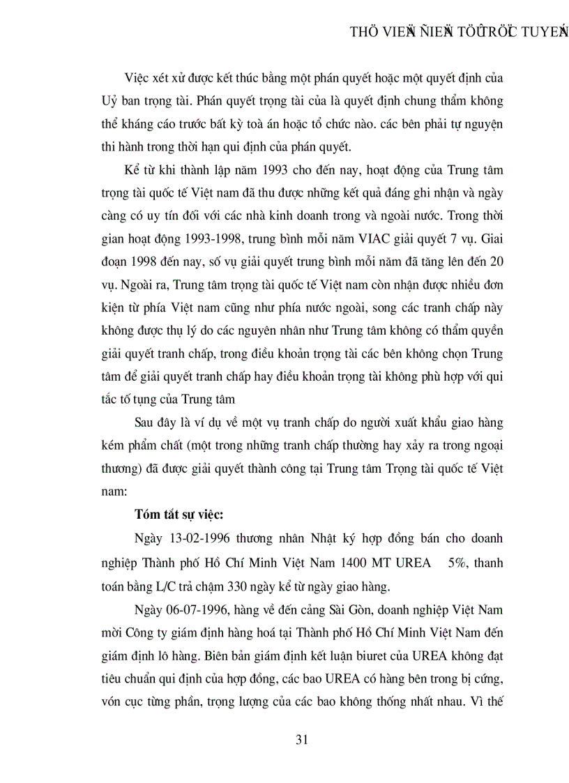 image for page Giải quyết các tranh chấp trong ngoại thương và thực tiễn giải quyết tranh chấp tại Công ty dệt may Hà nội