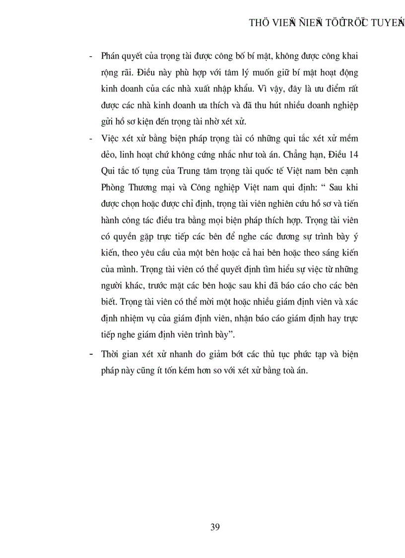 image for page Giải quyết các tranh chấp trong ngoại thương và thực tiễn giải quyết tranh chấp tại Công ty dệt may Hà nội